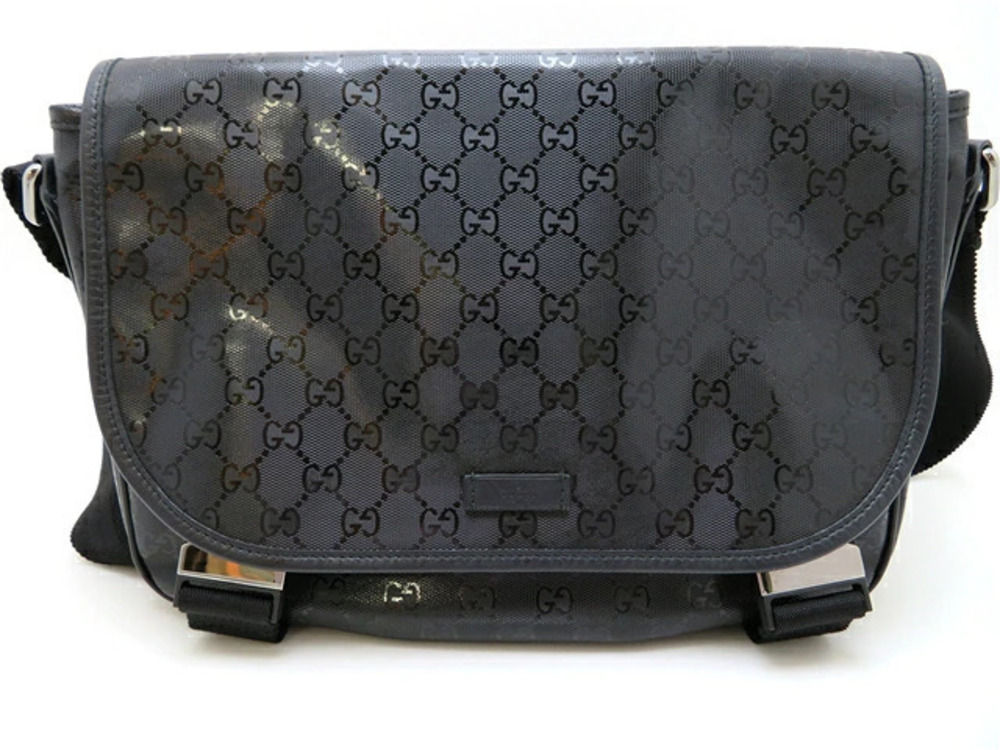 Gucci bag shoulder GG Imprime enamel
